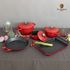 [MV Eisenberg] ERST IH FULL Induction Pan Set – One-Piece Cast, Non-Stick, Low Moisture Cooking, Works on IH, Gas, Hot Plates & More    